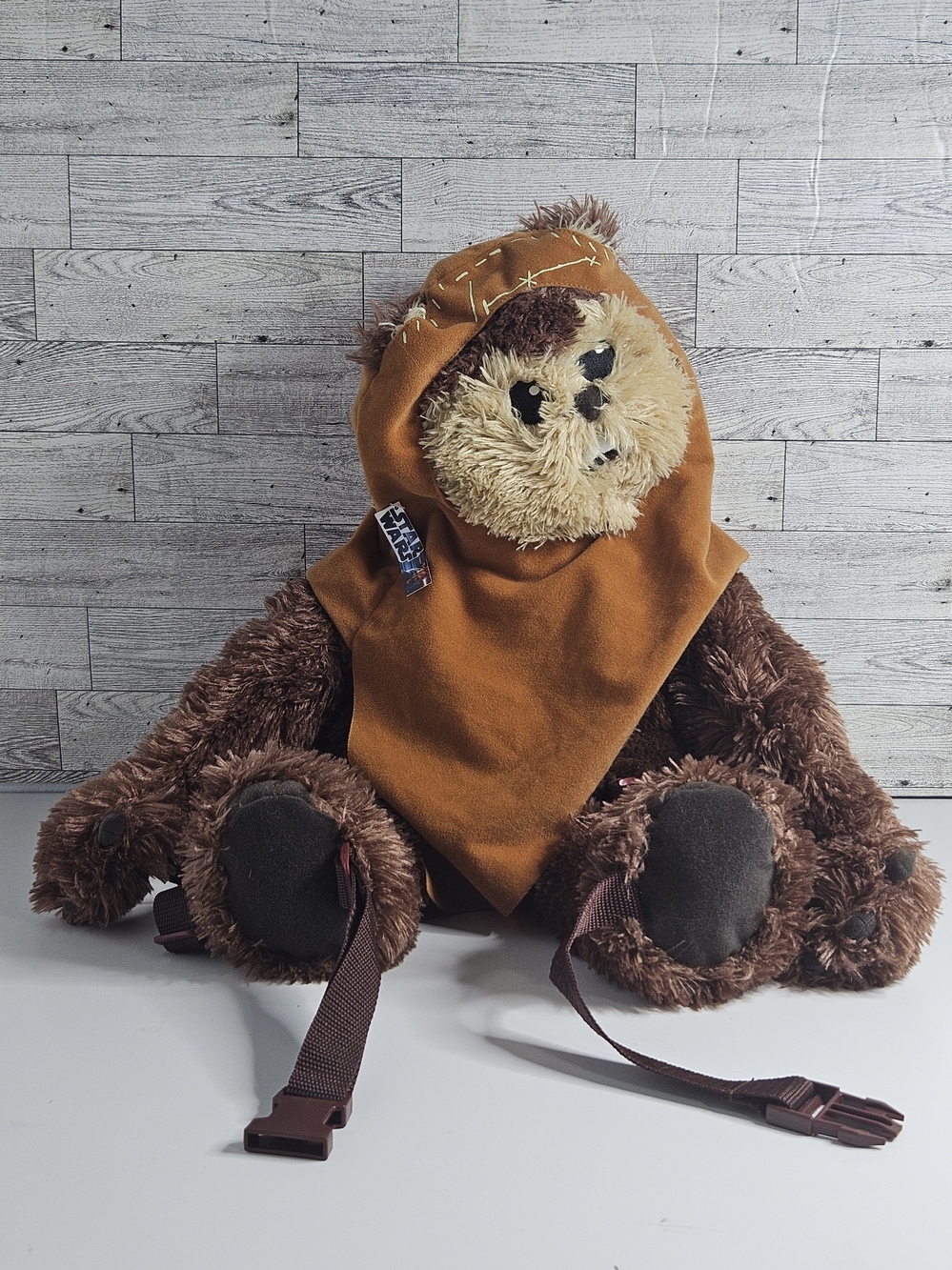 Star Wars Brown and Tan Ewok Plush Backpack